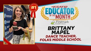 Folks Middle School dance teacher named KSAT’s Educator of the Month [upl. by Harret]