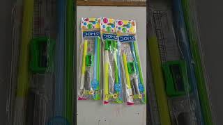 Doms neon prime kit 20 rs doms neon kit stationery pencil eraser sharpener [upl. by Comras]