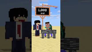 Brick the block challenge minecraft shorts animation [upl. by Akcira]