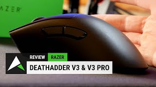 Razer DeathAdder V3 amp V3 Pro Review 4000Hz8000Hz Gaming Mouse [upl. by Adeirf]