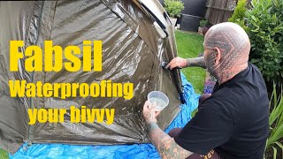 Waterproofing your bivvy using fabsil carp fishing [upl. by Flor640]