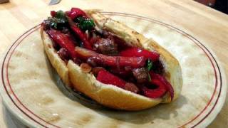 Sausage and Peppers  Italian Style  Recipe by Laura Vitale  Laura in the Kitchen Ep 73 [upl. by Noitna]