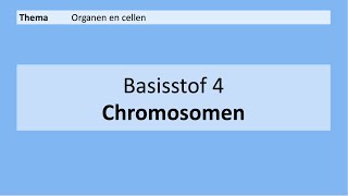 VMBO 3  Organen en cellen  4 Chromosomen  8e editie  MAX [upl. by Anatnas467]