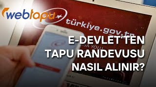 İNTERNET ÜZERİNDEN TAPU RANDEVUSU NASIL ALINIR  UYGULAMALI SESLİ ANLATIM [upl. by Arutnev]