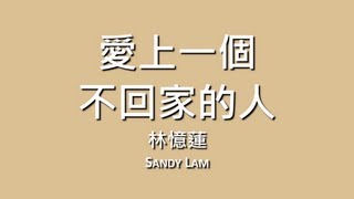 林憶蓮 Sandy Lam  愛上一個不回家的人【歌詞】 [upl. by Etaner]