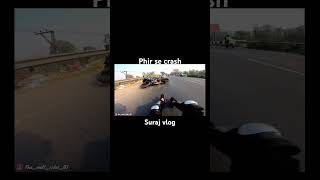 Again crash videoshortlookat thisviraljammubikeridektmbikerKTMduke200ktm [upl. by Eenej]