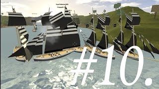 ROBLOX Tradelands  Fun Times Pt 10  Largest Tradelands Naval Battle  Ever [upl. by Pinkham]