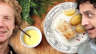 French Hollandaise Sauce with a cheat  feat Barts Fish tales [upl. by Asatan]