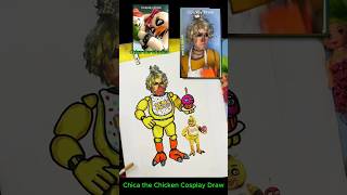 Chica the Chicken Cosplay Drawing mayamystic cosplay homersimpson [upl. by Johm]