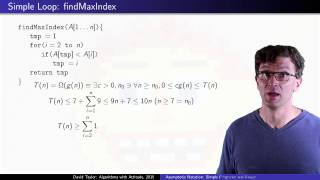 Asymptotic Notation Runtime of Simple Programs And Loops [upl. by Enaht280]