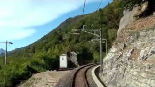 Centovalli railway drivers view 13 LocarnoDomodossola チェントヴァッリ鉄道 [upl. by Hook]