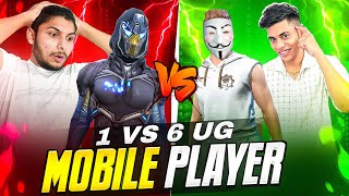 1 vs 6 Mobile Player📱Using Aimbot 🤔❓ Garena Free Fire [upl. by Hawkins825]