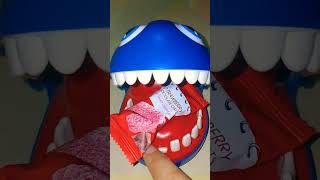 Amazing Shark Loves The Strawberry Chocolate eatingsounds chocolate strawberry shorts viral [upl. by Zsazsa729]