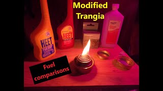 Trangia stove modified Fuel comparison [upl. by Aneekahs971]