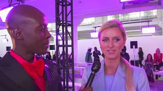 Nicky HiltonRothschild Front Row Interview at Pamella Roland [upl. by Essirehc]