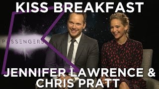 Jennifer Lawrence amp Chris Pratt talk Passengers Nandos amp more [upl. by Mcfarland]