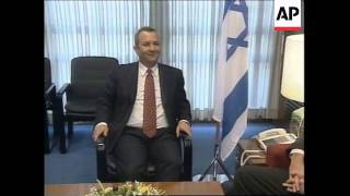 ISRAEL US ENVOY ROSS MEETS EHUD BARAK [upl. by Eilyab]