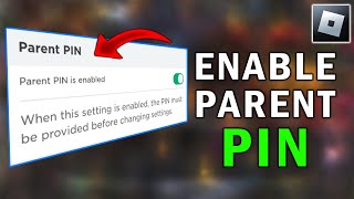 How to Add Pin in Roblox  Set Up Parent Pin 2023 [upl. by Maddalena]