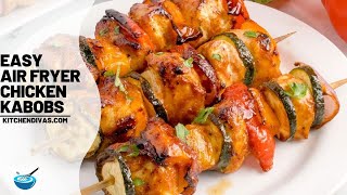 Easy Air Fryer Chicken Skewers [upl. by Swigart]