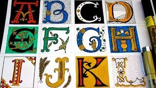 How to Draw Illuminated Letters [upl. by Yunick945]