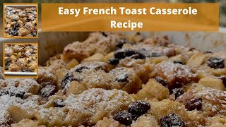 HOW TO MAKE FRENCH TOAST CASSEROLE WITH APPLES AND RAISINS [upl. by Un169]