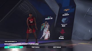 NBA 2K25 RARE BUILDS  SHARPSHOOTING POINT FORWARD [upl. by Curley]