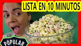 ENSALADA DE CODITOS 😱 SOPA DE CODITOS 💖 EN 10 MINUTOS ✅💯 [upl. by Natka]