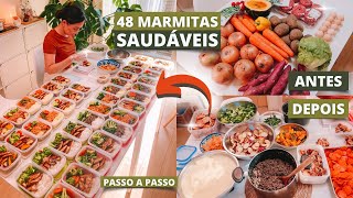 🔥 48 MARMITAS CONGELADAS SAUDÁVEIS PARA O MÊS CARDÁPIO COMPLETO GOSTOSO E FÁCIL [upl. by Auqinot]