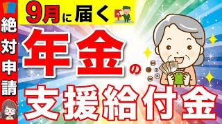 【絶対申請して！】９月に届く！年金に6万円の終身上乗せ！「年金生活者支援給付金」とは？2024年の給付金額、支給条件、申請方法【年金受給・給付金・遺族年金】 [upl. by Akissej]