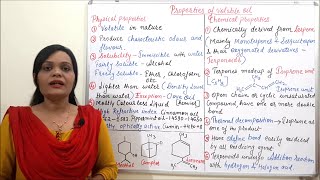 Class 61  Volatile Oil Part 02  Properties of Volatile Oil Physical and Chemical Properties [upl. by Tracee]