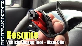 Resqme Escape Tool with Visor Clip Review Vehicle Preps [upl. by Delsman]