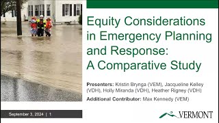 Equity considerations in emergency planning and response a comparative study [upl. by Baptist]