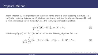 ICML 2024 Scalable Multiple Kernel Clustering Learning Clustering Structure from Expectation [upl. by Vivle847]