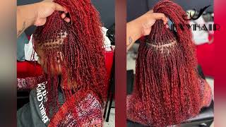 Micro Twist Loc Extensions Using Afro Kinky Bulk 100 Human Hair ft EXYHAIR dreadlocks locs [upl. by Matthiew54]