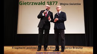 Posłowie Grzegorza Brauna po krakowskim pokazie filmu Gietrzwałd 1877 Wojna Światów  15092024 [upl. by Clausen]