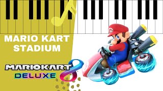 Mario Kart Stadium  Mario Kart 8 Piano tutorial [upl. by Donetta]