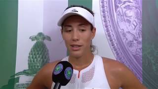 Garbiñe Muguruza d Magdaléna Rybáriková  W2017 PM Interview [upl. by Fiann]