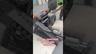 courtyard backyard remote control caterpillar mowing machine made by Vigorun Tech [upl. by Haroppizt]