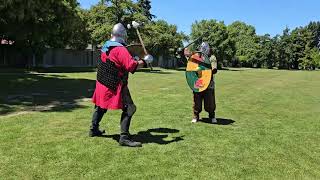 Southron Gaard Baronial Fighters Practice 1st Dec 2024 [upl. by Ahoufe]