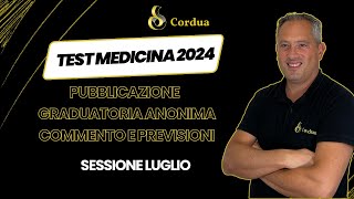 Test Medicina 2024  Graduatoria anonima  COMMENTO SESSIONE LUGLIO [upl. by Drofxer]