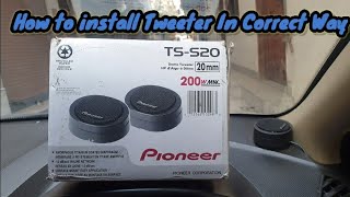 how to install tweeters tss20 pioneer [upl. by Sivad]