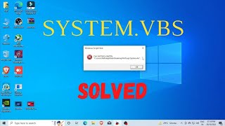 Windows Error Script Systemvbs problem Solved [upl. by Hoffarth]