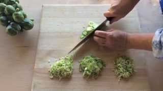 How To Shave A Brussels Sprout  Sunset [upl. by Zilvia]