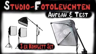 Studio  Fotoleuchten First Look Aufbau Test [upl. by Wira949]