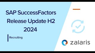 SAP SuccessFactors Release H2 2024 Recruiting [upl. by Rakel608]