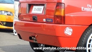 Lancia Delta HF Integrale Evoluzione revving and spitting flames [upl. by Ecinej]