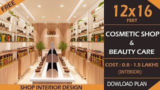 Cosmetic Shop Interior Design Ideas  Cosmetic Store Decoration  Cosmetic Shop Furniture Design [upl. by Thurnau]