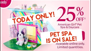 AG American Girl News Deal of the Day — Pet Spa and Daycare Perfect for Summer McKinny GOTY 2025 [upl. by Corey]