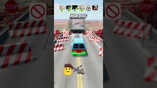 Help Me Get My Crush Attention In A Car Jump Challenge 😭🌵 shorts beamngdrive [upl. by Nivert]