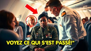 LE PILOTE EMPÊCHE UNE SOLDATESSE NOIRE DE S’ASSEOIR EN PREMIÈRE CLASSE ET LA RÉACTION VOUS CHOQUERA [upl. by Oiram]